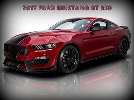 Z 2017 Ford Mustang GT 350 Metal Sign 8x12in USA STEEL Mancave Garage Car - $24.74