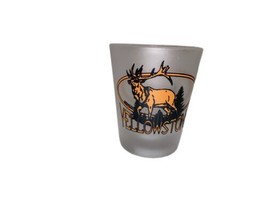 Vintage Yellowstone Moose Souvenir Fog Glass Shot Glass - £5.55 GBP