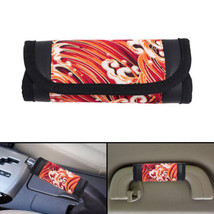 JDM Sakura Wave Red Universal Car Handbrake PU Leather Sleeves Cover Kit - £9.43 GBP