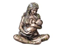 Sitting Mother Gaia Nurturing (Resin Miniature 11cm/4.3&#39;) NEW - £37.87 GBP