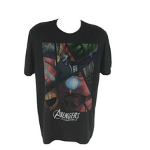 Men&#39;s Avengers Assemble Grey Graphic T Shirt Heathered Size XL Marvel - £13.25 GBP