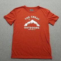Eddie Bauer Shirt Youth Large Red Short Sleeve Crew Neck Boys Kids 14/16 - $308.15 MXN
