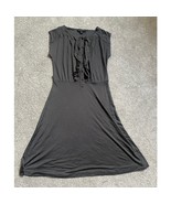 Banana Republic 100% Silk Dress Womens Small Gray Sleeveless Career Stre... - €67,72 EUR