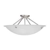 Livex 4 Light Ceiling Mount in Brushed Nickel - $8,547.95 MXN