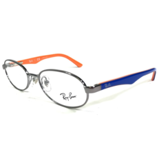 Ray-Ban Kids Eyeglasses Frames RB1028 4008 Blue Orange Silver Round 46-15-125 - £30.19 GBP