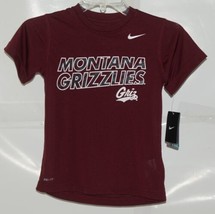 Nike Dry Fit Montana Grizzlies Maroon Size 6 Short Sleeve Tee Shirt image 1