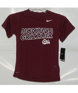 Nike Dry Fit Montana Grizzlies Maroon Size 6 Short Sleeve Tee Shirt - £16.01 GBP