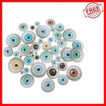 Mixed Size Flatback Human Eye Glass Cabochons - Perfect for Creepy Doll ... - $28.70