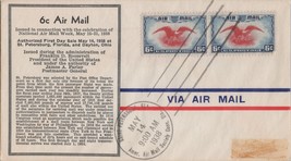 ZAYIX Air Mail FDC US C23-73 Imperial cachet - St. Petersburg PM  062822SM44 - £24.25 GBP