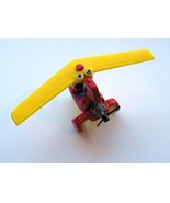 MatchBox ULTRALIGHT, Red and Yellow Aero Junior with Pilot, Folding Wing... - $4.94