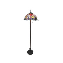 Chloe 20 in. Shade Lighting Carrell Tiffany-Style 3 Light Roses Floor La... - $5,287.72 MXN