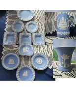 Wedgwood Cream Grapes On Blue Glossy Ashtrays Dishes Vase Mug Christmas ... - €33,77 EUR+