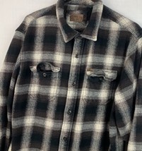 Orvis Flannel Shirt Mens XLT Plaid Button Up Original Fit Work Casual - £23.46 GBP