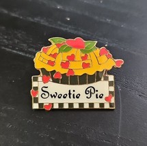 Mary Engelbreit Enamel Sweetie Pie Red Hearts Vintage Lapel Pin - $19.79