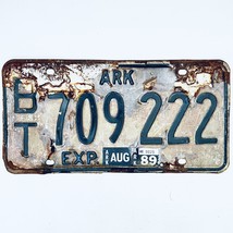 1989 United States Arkansas Base Trailer License Plate BT 709 222 - $266.00 MXN