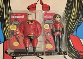 The Incredibles Mr Incredible Mrs Soft 12&#39;&#39; Mc Donald&#39;s Disney 2004 Brand New - £70.26 GBP