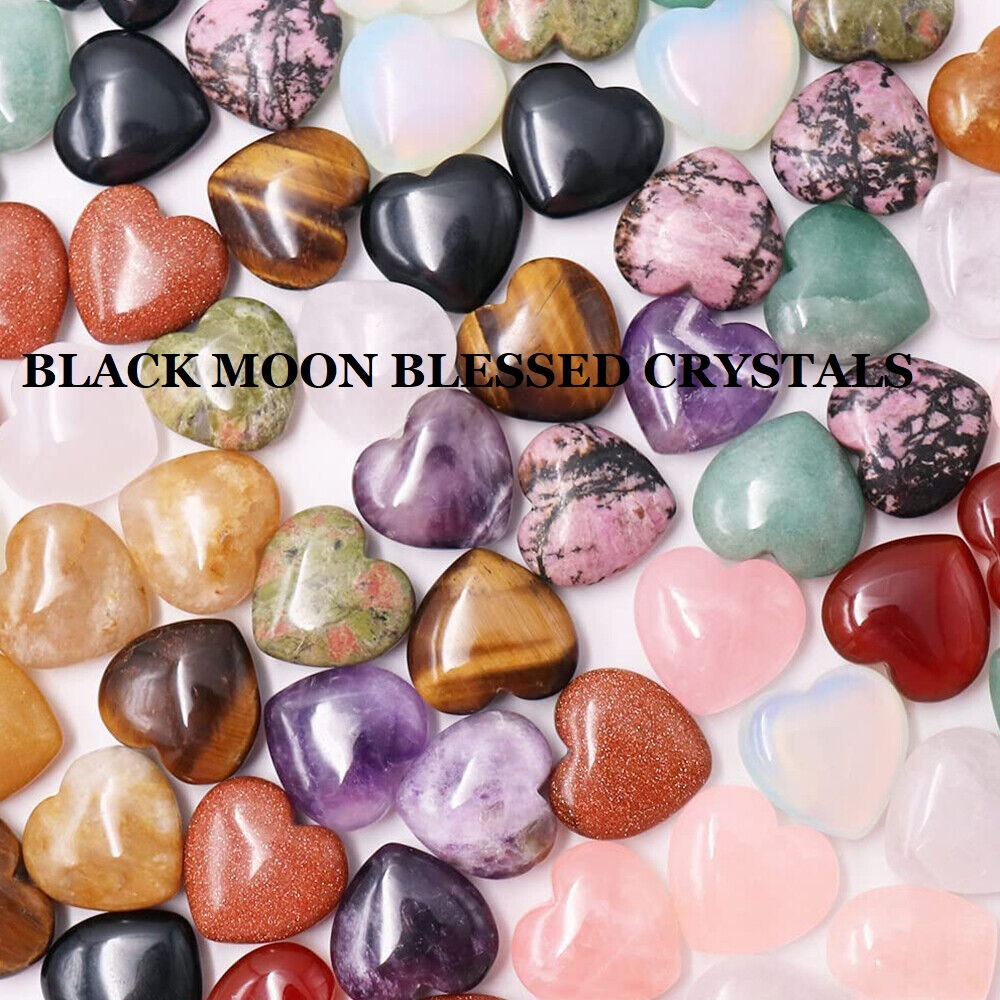 BLACK MOON Blessed Crystals Full Moon Wishes Granted x 100 witch Spells - £95.09 GBP