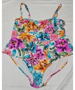 Terra &amp; Sky One Piece Swimsuit Floral Women&#39;s Plus Size 2X 20W-22W - €14,87 EUR