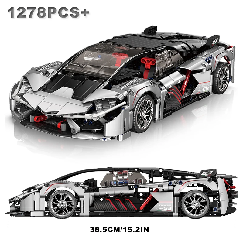 Rghinis racing car building block model super speed sports vehicle assemble bricks toys thumb200