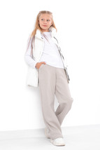 Pants – Teen Girls&#39; Palazzo Casual Straight Fit, Soft Fabric &amp; Elastic W... - $778.44 MXN+