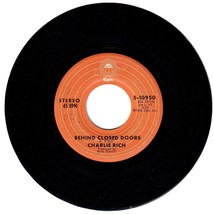 Charlie Rich. Behind Closed Doors/ A Sunday Kind Of Woman 45 rpm - $5.94