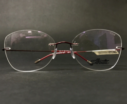Silhouette Eyeglasses Frames 5515 CT 3040 Titan Minimal Art TMA Wine 53-17-140 - £176.90 GBP
