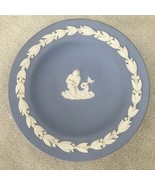 Vintage Wedgwood Blue Jasperware Pin Dish/Plate - Zodiac Series - Aquarius - $23.85 CAD