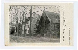 St Mary&#39;s Hall Female College UDB Postcard Green Bank Burlington New Jersey  - £17.40 GBP