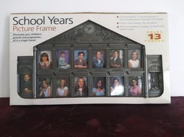 School Years Picture Frame Metal School House 13 Photo Decor Wall Shelf Display. - £25.04 GBP