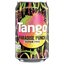 24 Cans of Tango Paradise Punch Sugar Free Soda Soft Drink 330ml Each - £56.83 GBP