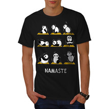 Wellcoda Yoga Poses Funny Mens T-shirt, Namaste Graphic Design Printed Tee - £14.55 GBP+