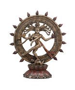 SHIVA NATARAJA STATUE 15&quot; Large Dancing Icon Hindu God Bronze Resin Deit... - $81.96 CAD