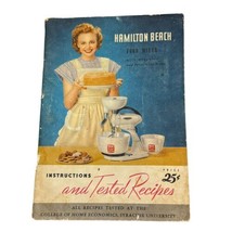 Vintage 1948 Hamilton Beach Model G Mixer Instructions And Tested Recipe... - £9.65 GBP