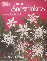 16 Crochet Thread Xmas Tree Snowflakes Ornaments Mary Thomas Rita Weiss Patterns - $11.99