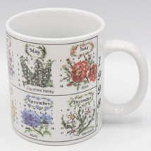 1998 Flowers Of The Month Coffee Mug By Croft For Westwood - £19.45 GBP