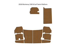 2018 Monterey 238 SS Surf Swim Platform Step Pad Boat EVA Foam Teak Deck... - £252.05 GBP