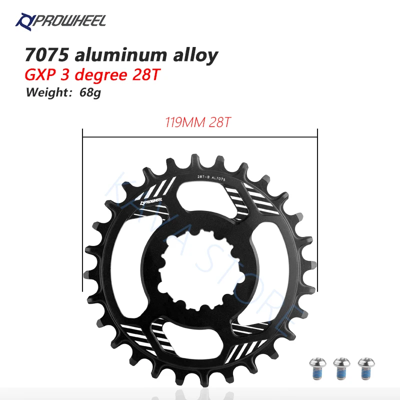 Prowheel Mountain Bike Chainring GXP 28T 30T 32T 34T 36T 38T  Narrow Chainwheel  - £106.96 GBP