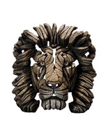 Edge Sculpture Lion Bust 16.9&quot; High Majestic Mane Stone Resin Freestandi... - $369.99