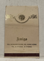 Vintage Amigo Restaurant Hong Kong Matchbook Cover - £11.57 GBP