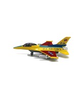 F16 Fighter Jet Yellow Diecast Pull Back Action (No Display Box) 7.5 x 5... - $18.31 CAD