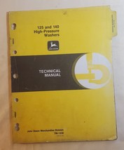 John Deere TM-1358 Technical Manual for 125 &amp; 140 High Pressure Washers - £11.03 GBP