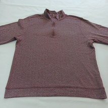 Ocean &amp; Coast Men&#39;s 1/4 Zip Red Sweater Pullover Long Sleeve Sweatshirt ... - $15.24