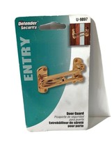 DEFENDER SECURITY DOOR GUARD LOCK-BRASS FINISH - $7.99