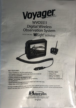 Manual Only  For Voyager WVOS511 Rear Backup Digital Wireless Camera System NEW - £39.71 GBP