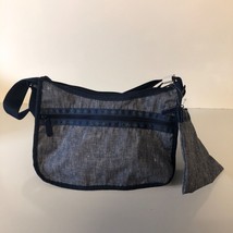 LeSportsac New York Re-Classic Hobo Eco Chambray Blue Bag Purse and Pouch NEW 35 - £43.99 GBP