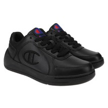 Champion Court Lace-up Sneaker Women&#39;s Super C Classic Black Shoes Gym Size 6 - £19.75 GBP