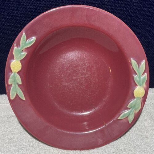Vintage Coors Pottery Rose Rimmed Soup Bowl 7 7/8 Inches - $4.95
