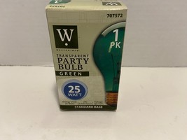 True Value Party Light 25W A19 Bulb 1.8 year Life Green New! - £3.48 GBP