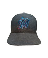 Miami Marlins New Era MLB 9TWENTY Strapback Adjustable Hat Cap Black Flo... - $15.84