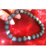 Haunted 33x HEX CURSE BREAKER BRACELET MAGICK HEMAMTITE &amp; LAVE STONE WITCH  - £12.97 GBP